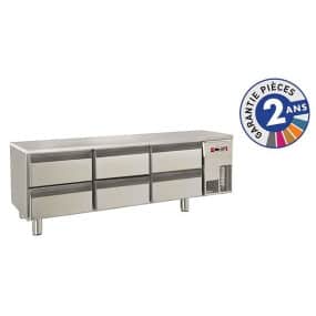 Soubassement réfrigéré positif - 220 L - Baron - Type de modèle - 2 tiroirs + 2 portes