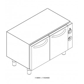 Kit étuve avec portes pour soubassement 110VA900 - Kit étuve avec portes pour soubassement 110VA900