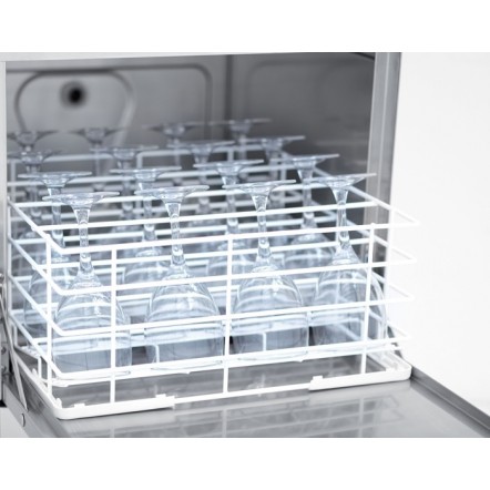 Lave-verres - 8 litres - STEELTECH V1 - Panier 390 x 390 mm - COLGED - Modèle Laverie - Avec adoucisseur