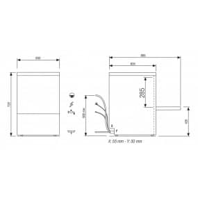 Lave-vaisselle - STEELTECH V1 - Panier 500 x 500 mm - COLGED - Modèle Laverie - Sans adoucisseur