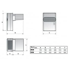 Groupe frigorifique négatif monobloc à chevauchement - Nosem - Volume Chambre Froide (m3) - Jusqu'à 4,1