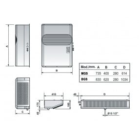 Groupe frigorifique positif système split - Nosem - Volume Chambre Froide (m3) - Jusqu'à 7,1