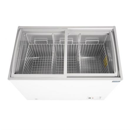 Congélateur coffre vitré polar 270 litres