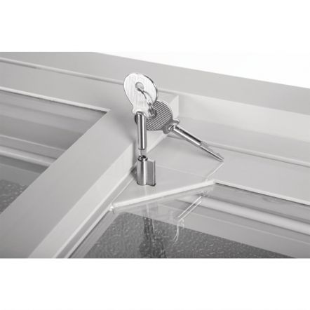 Congélateur coffre vitré polar 270 litres