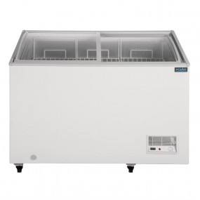 Congélateur coffre vitré polar 270 litres