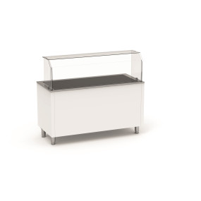 Buffet chauffant en libre service, L. 1120 mm, 3 GN1/1