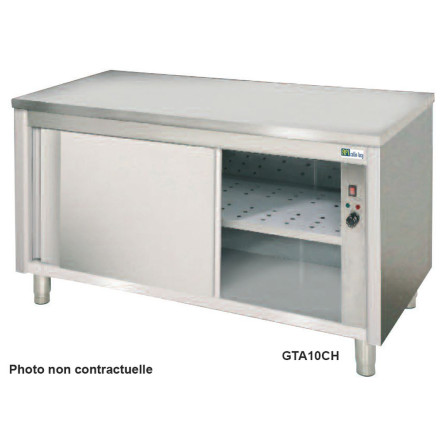 Table Armoire Chauffants avec porte coulissante