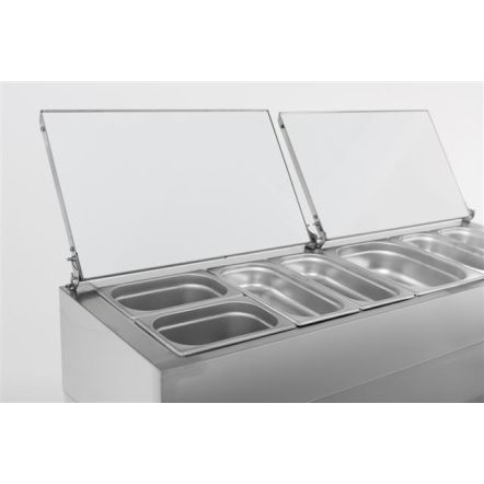 Saladette 2 portes, 6 x 1/3 GN