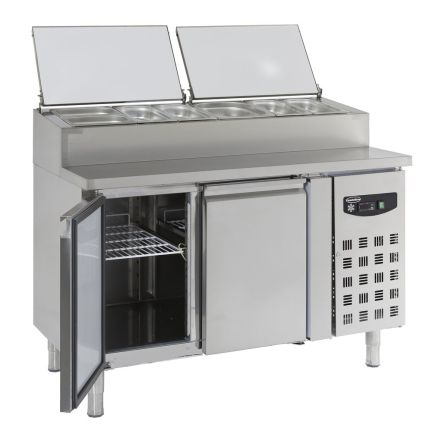 Saladette 2 portes, 6 x 1/3 GN
