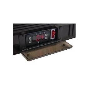 Arrière bar réfrigéré 3 portes pleines 320 litres noir