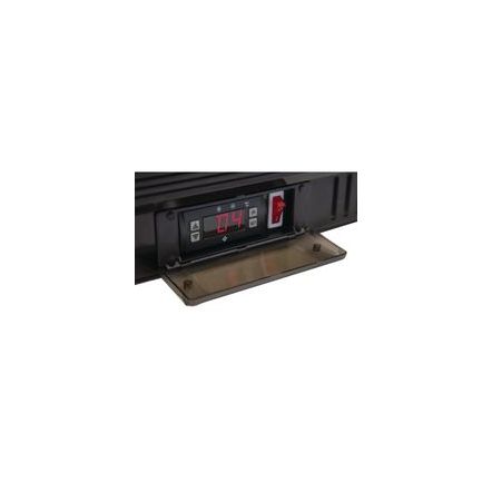 Arrière bar réfrigéré 3 portes pleines 320 litres noir