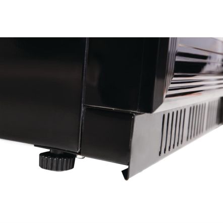 Arrière bar réfrigéré 3 portes pleines 320 litres noir