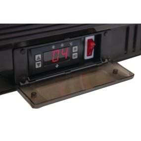 Arrière bar réfrigéré 3 portes pleines 320 litres noir