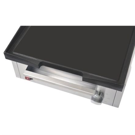 Plaque de cuisson professionnelle électrique de comptoir longueur 440 mm en fonte - Buffalo