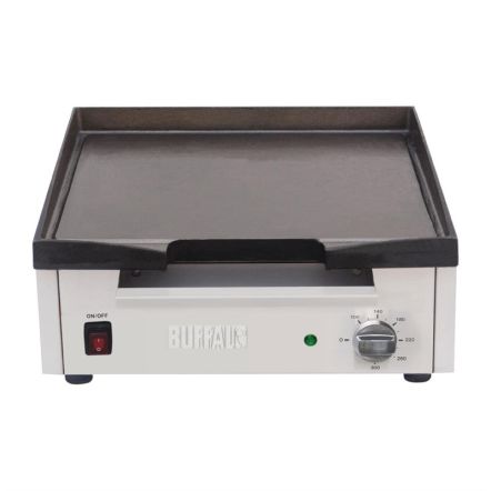 Plaque de cuisson professionnelle électrique de comptoir longueur 440 mm en fonte - Buffalo