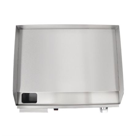 Plaque de cuisson professionnelle électrique de comptoir profondeur 460 mm en acier poli - Buffalo