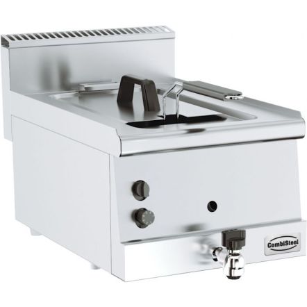Friteuse gaz profondeur 600 mm 8 à 16 litres à poser - Combisteel