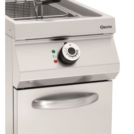 Friteuse électrique professionnelle de 1 ou 2 cuve de 20 litres profondeur 900 mm sur coffre - Bartscher