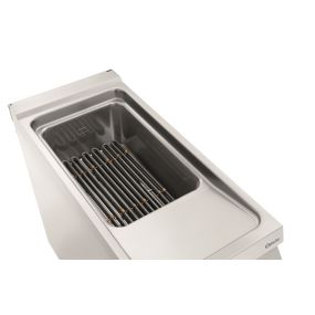 Friteuse électrique professionnelle de 1 ou 2 cuve de 20 litres profondeur 900 mm sur coffre - Bartscher