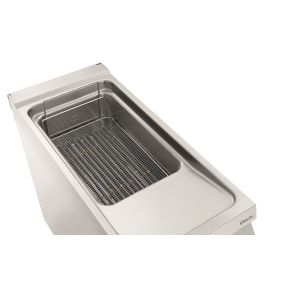 Friteuse électrique professionnelle de 1 ou 2 cuve de 20 litres profondeur 900 mm sur coffre - Bartscher