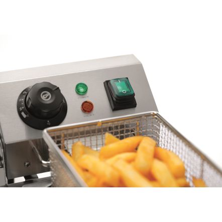 Friteuse électrique pro 1 ou 2 cuves 4 à 18 litres profondeur 530 mm longueur de 200 à 575 mm à poser sur table - Bartscher