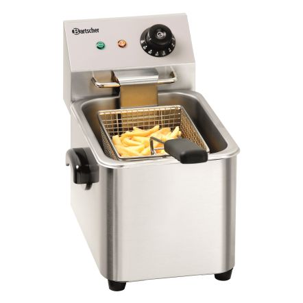 Friteuse électrique 1 ou 2 cuves 4 à 16 litres profondeur 525 à 620 mm longueur de 217 à 550 mm à poser - Bartscher
