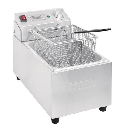 Friteuse électrique professionnelle 5 à 10 litres avec minuterie numérique à poser sur table - Buffalo