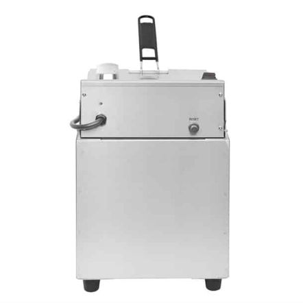 Friteuse électrique professionnelle 8 à 16 litres à poser avec robinet de vidange et minuterie numérique - Buffalo