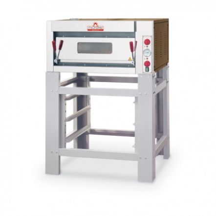 Four à pizza électrique professionnel 1 ou 2 chambres 4 à 18 pizzas diamètre 33 cm - Italforni