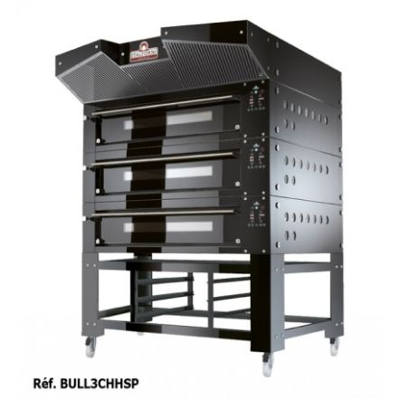 Four à pizza professionnel électrique 1 à 3 chambres 9 à 36 pizzas diamètre 30 à 35 cm - Italforni