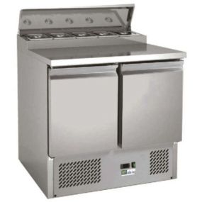 Saladette pro plan de travail et couvercle inox 2 ou 3 portes prof. 700 - Afi Collin Lucy