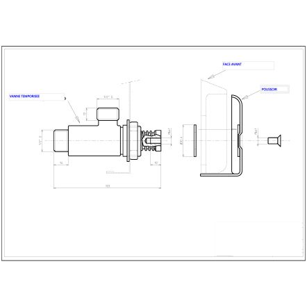 Vanne temporisée pour lave-mains IP0029, IP0073, IP0067