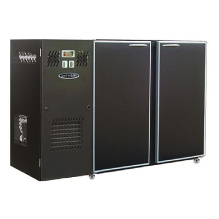 Arrière bar réfrigéré skinplate noir ou inox prof. 540 ou 700 mm 2 à 4 portes - Unifrigor