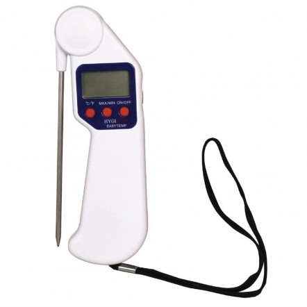 Thermomètre à sonde pliable Easytemp blanc