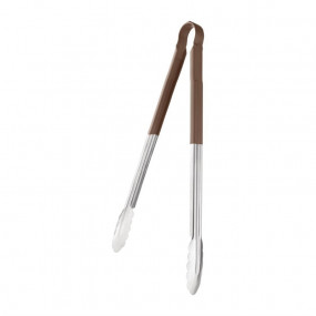 Pince de service code couleur Vogue 405mm marron