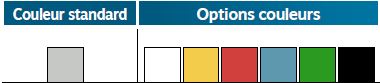 couleurs disponibles vitrine réfrigérée